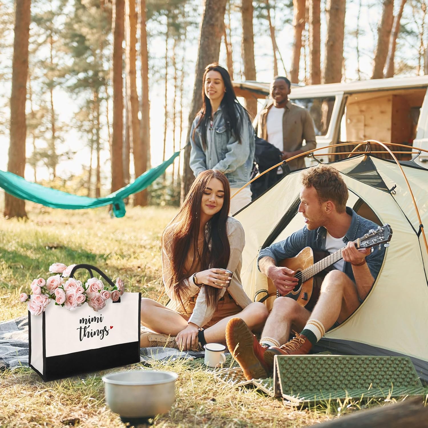 Mimi Gifts, Gifts for Mimi, Practical Tote Bag for Grandma Nana, Functional Shopping Bag for Women, Birthday Mothers Day Present for New Grandmother, Travel Tote for Grandma - Image 3