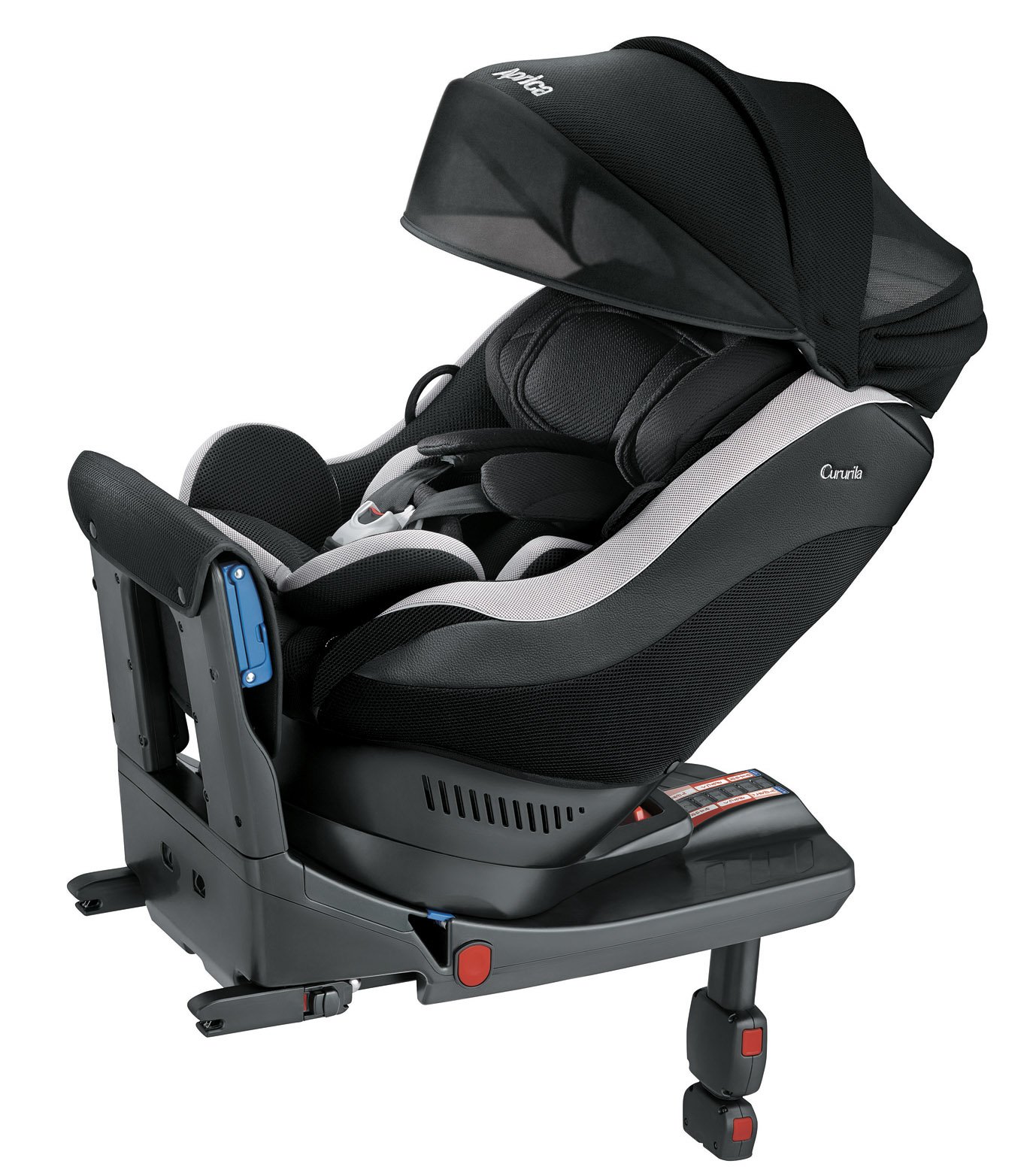 美品 Aprica アップリカ クルリラ モアレラブラックISO-FIX Aprica アップリカ クルリラ 人気カラー モアレラブラックISO-FIX