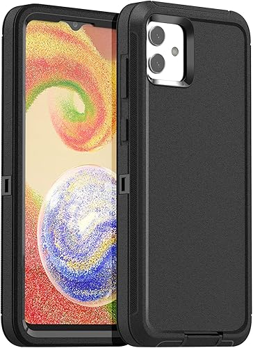 AICase Funda para Galaxy A04 (6.5 pulgadas), funda resistente de 3 capas para teléfono, protección duradera de grado militar, a prueba de golpes, a