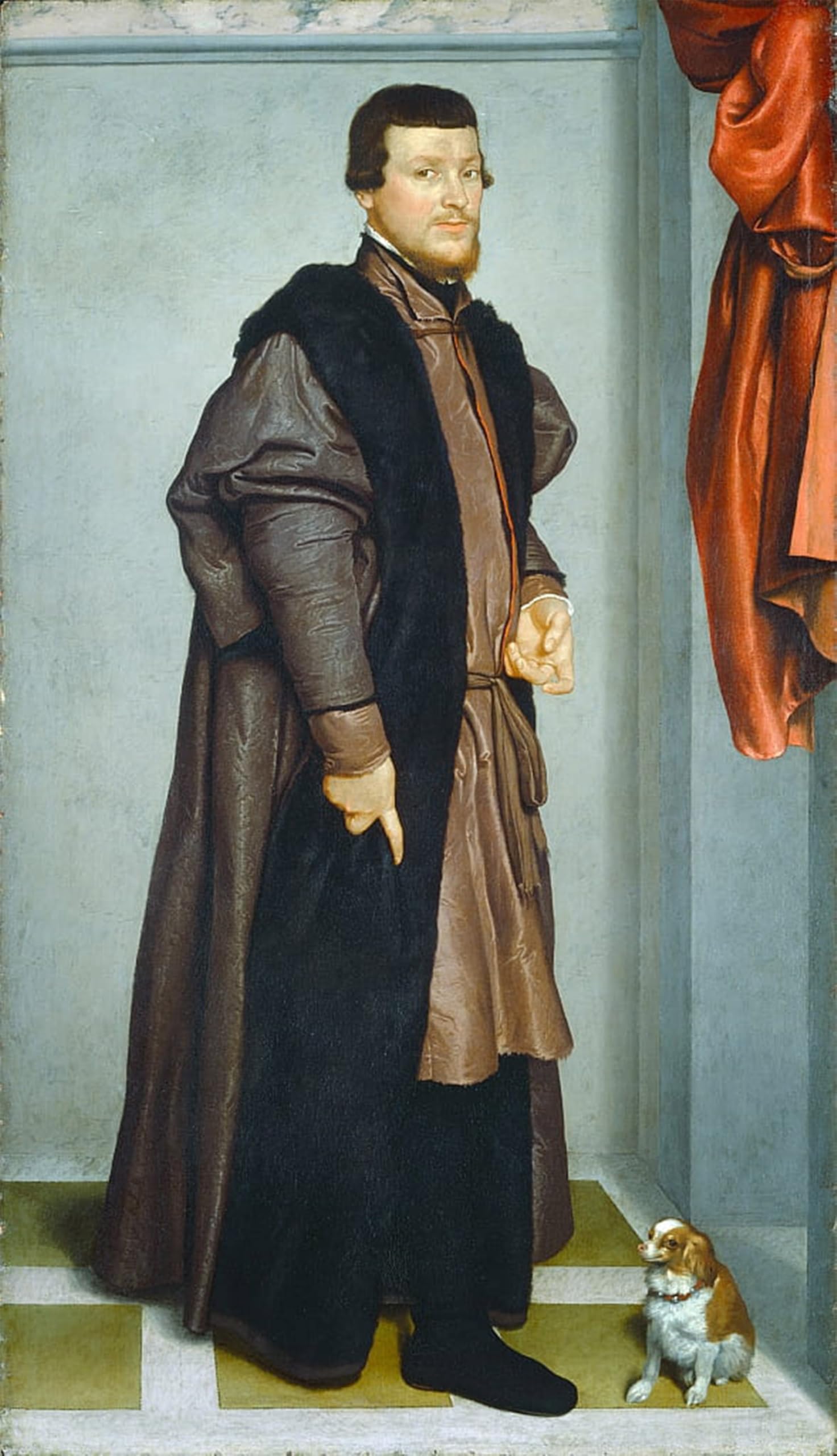 ARTXLXXBN Famous Prints Artwork Pictures Poster Painting Art Gian Federico Madruzzo by Battista Moroni Artwork Landscape Pictures for Home Decor 60x90cm
