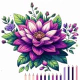 Flowers Pixel Art Coloring