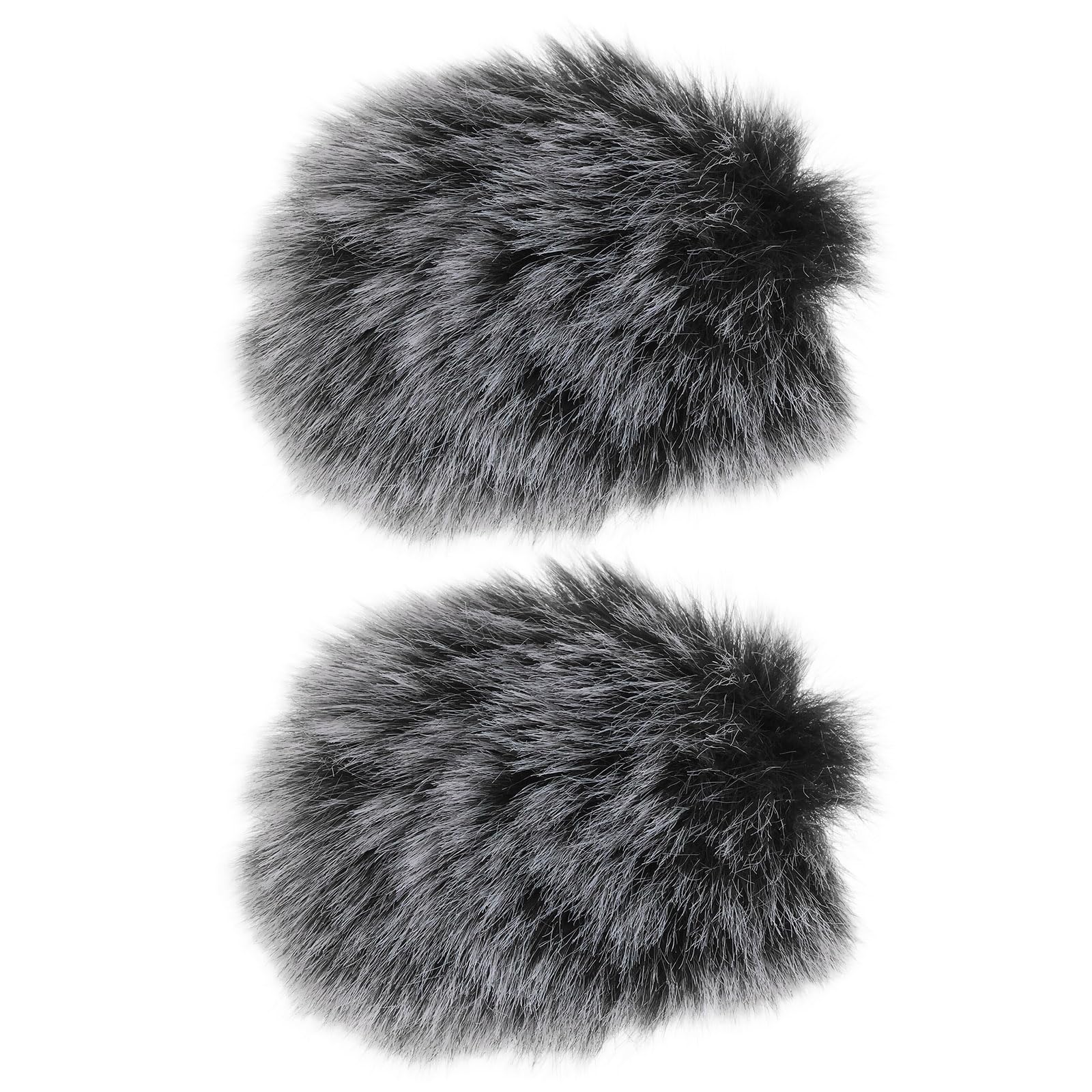 VGOL 2Pcs Microphone Furry Windscreen Compatible with Hollyland Lark M1 C1 Compatible with MOMA M1 Wireless Lavalier Microphone