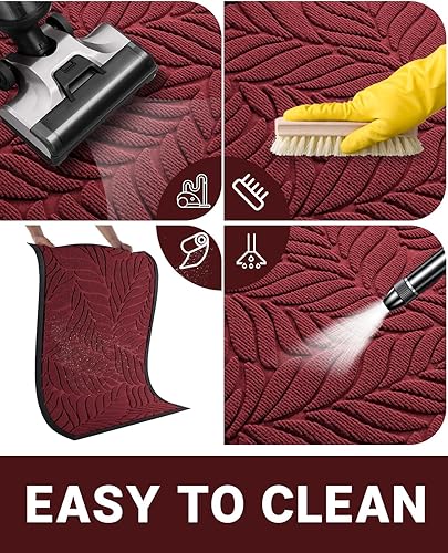 Miniatura 6 de Yimobra Tapete para puerta delantera para interiores y exteriores, 29.5 x 17 pulgadas, impermeable, para todas las estaciones, para entrada