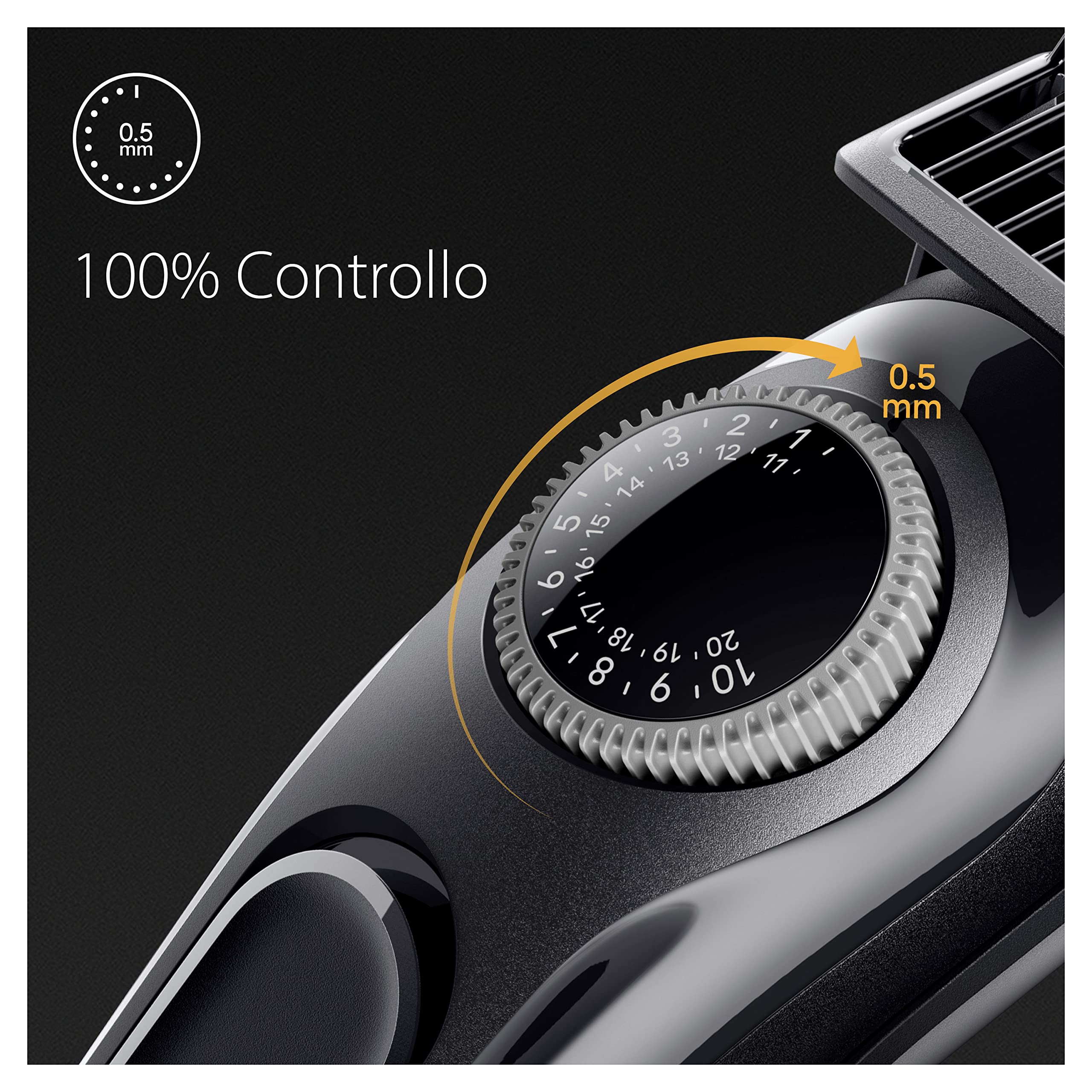Braun Series 3 RASOIO ELETTRICO BARBA, Con lama barba Ultra Affilata, REGOLABARBA UOMO 40 Lunghezze, 50 Minuti Di Utilizzo Senza Fili, BT3410 Nero