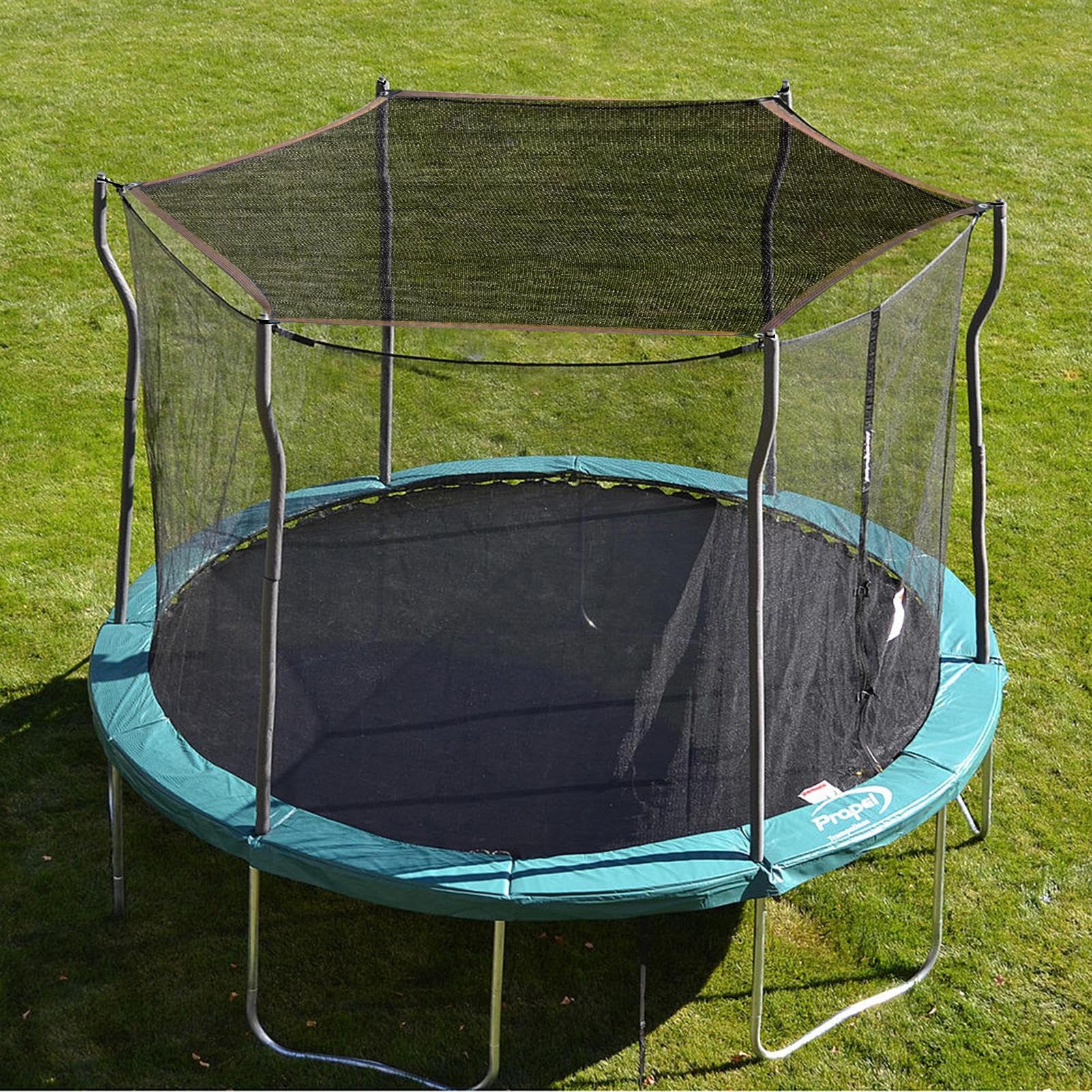 Rete Parasole per Trampolino, Ø 183 244 305 366 427 cm Copertura Parasole per Trampolino, Copertura per Trampolino, Resistente ai Raggi UV & Antistrappo, Accessor-i per T-rampolino
