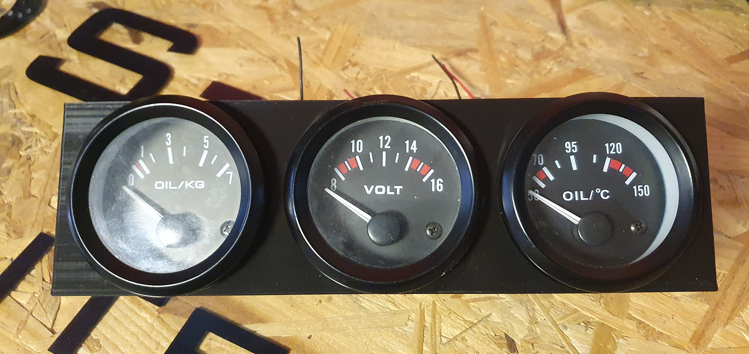 VW Golf 1 et Golf 1 Cabrio Support pour jauge de pression d'huile Instruments Ø 52 mm Gauge Pod