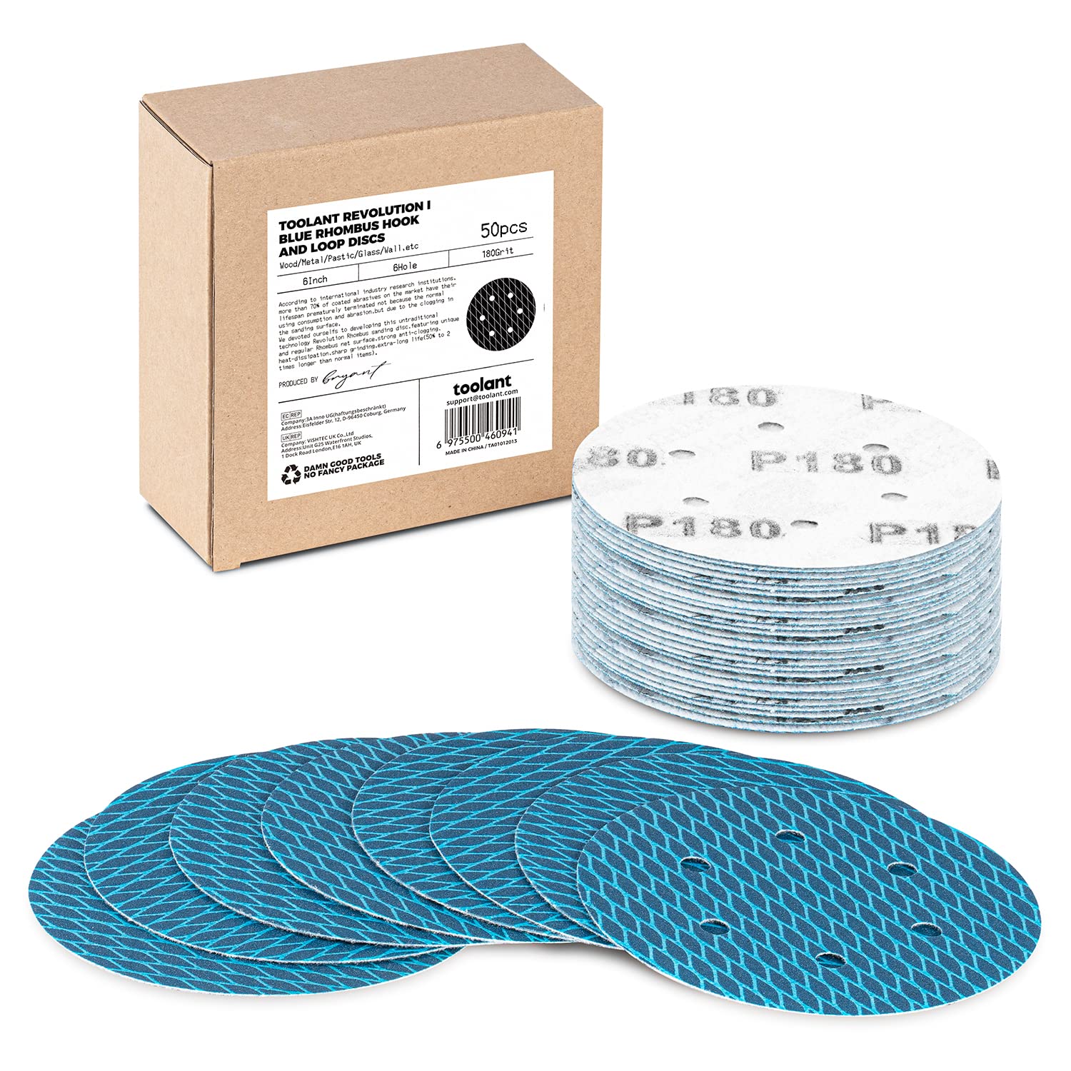 Diamond Sanding Discs - 50 Pack, Faster & Longer Lasting -1