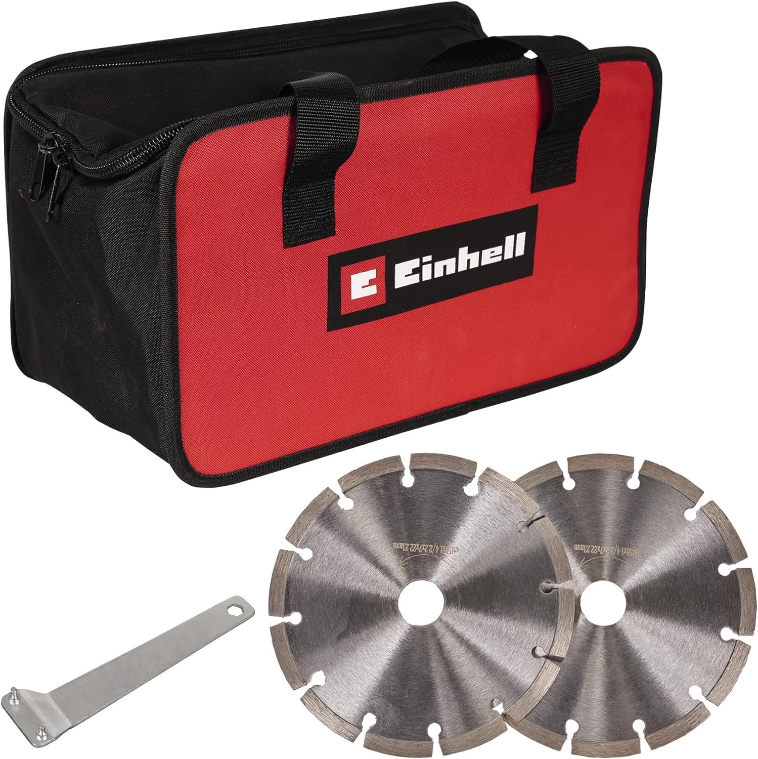 Einhell TE-MA 1500 Fresa a muro 1500 Watt regolazione continua profondità fresatura larghezza taglio avvio morbido custodia 2 dischi