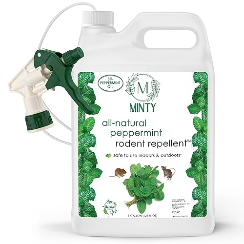 Rodent Repellent, Natural 5% Peppermint Oil Spray for Mice, Rats,