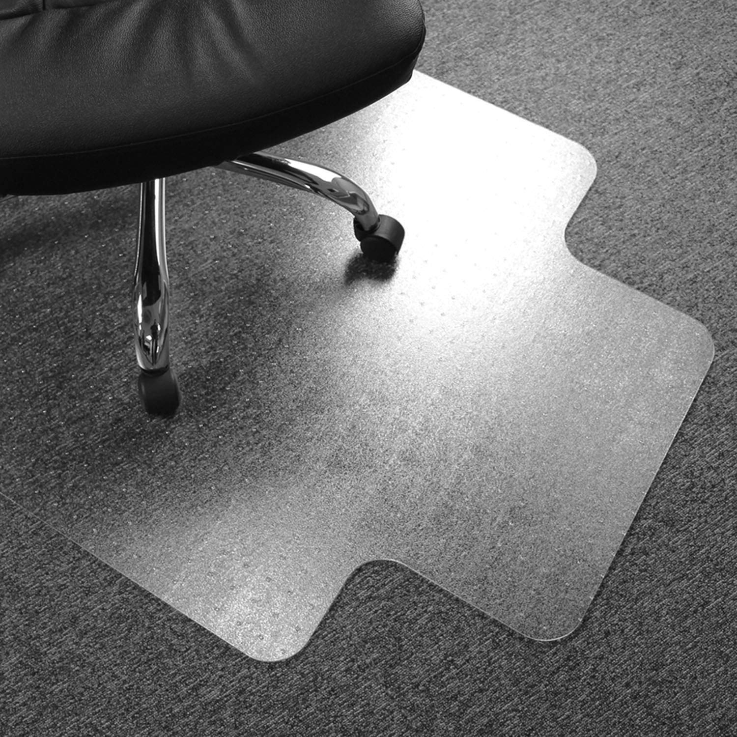 Advantagemat Vinyl Lipped Chair Mat for Carpets up to 3/8" - 45" x 53"