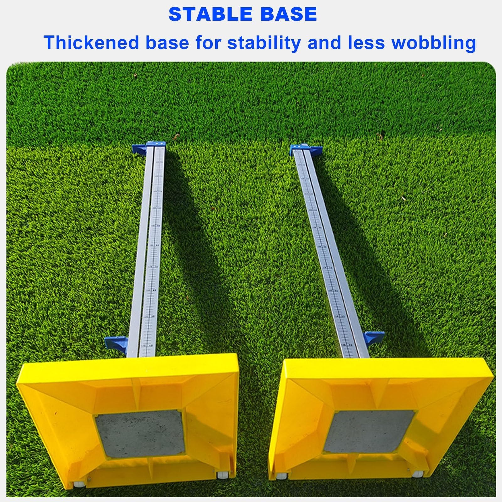 Regulowane standardy skoków wysokich, aluminiowe stojaki do skoków 30-230 cm z wieloma wspornikami, przenośny sprzęt lekkoatletyczny do sportów szkolnych i zawodów