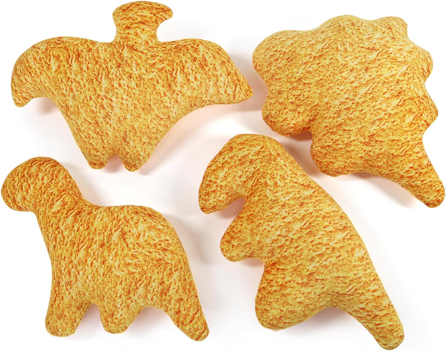 FurvanaFurvana 13 inch Dino Nugget Pillow Dino Stuffed Animal Toys, 4 PCS Plushies, Soft Dinosaur Pillow for Birthday Gifts, Nostalgic, Commemoration, Decorations