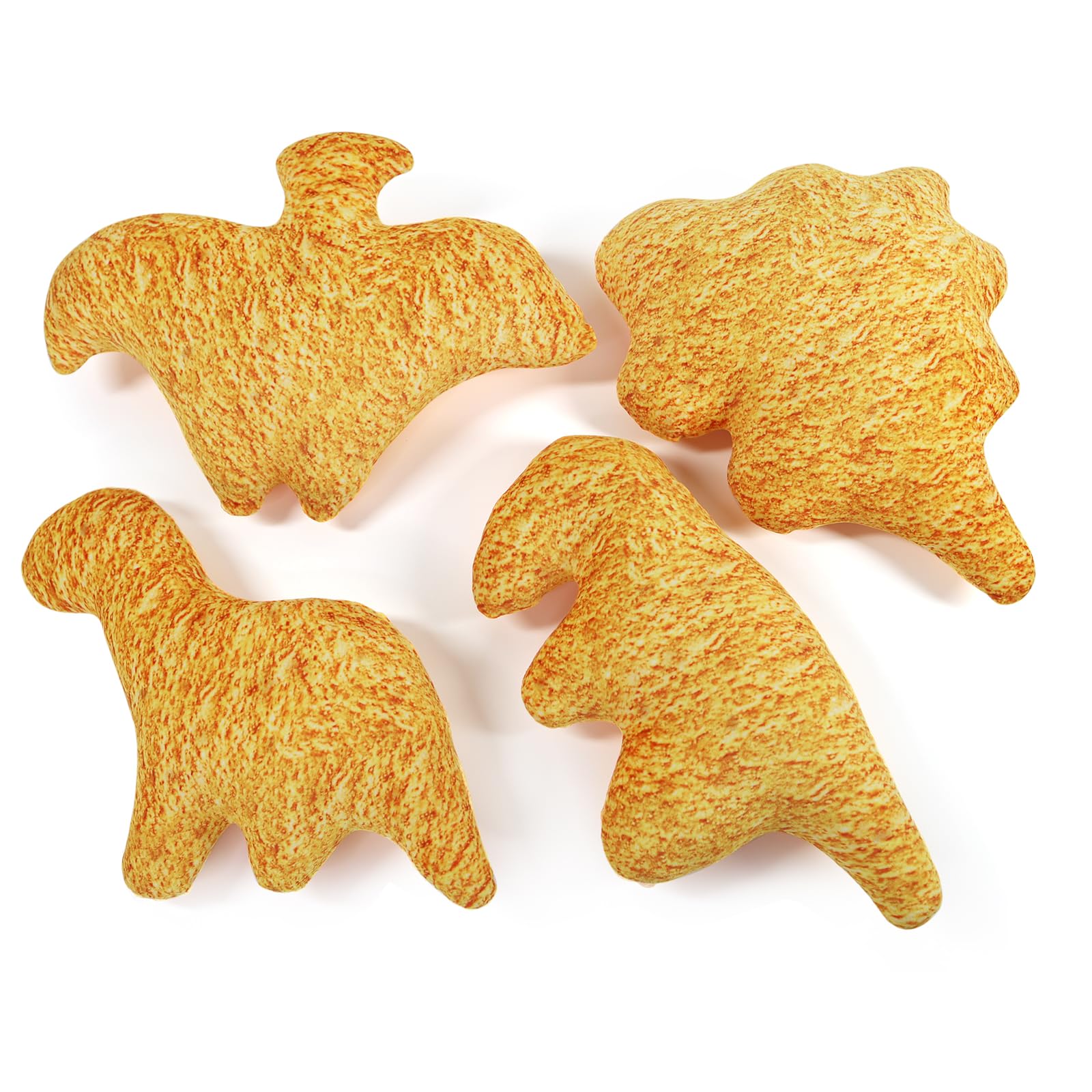 FurvanaFurvana 13 inch Dino Nugget Pillow Dino Stuffed Animal Toys, 4 PCS Plushies, Soft Dinosaur Pillow for Birthday Gifts, Nostalgic, Commemoration, Decorations