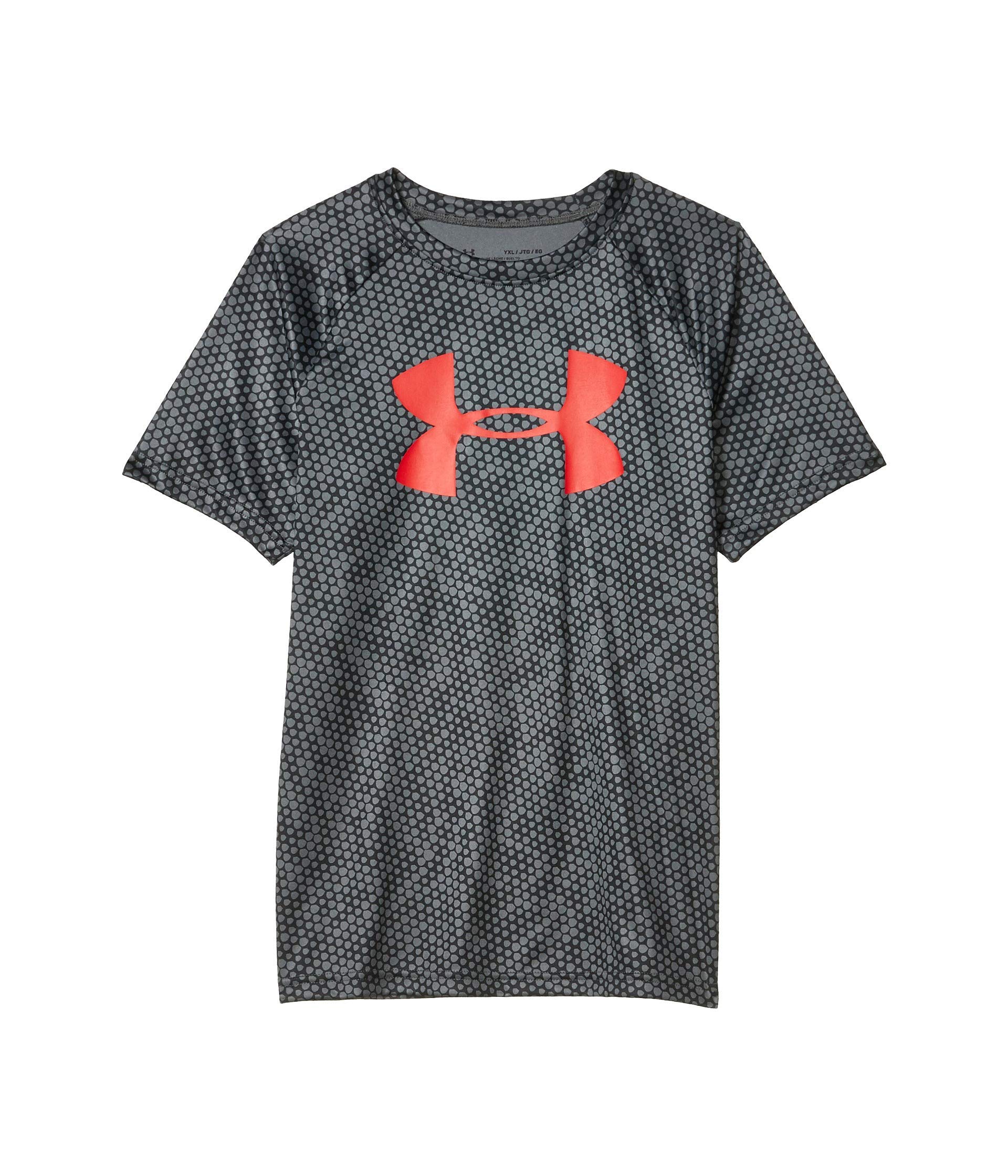 Boys' Tech Big Logo Printed Short Sleeve Gym T-Shirt