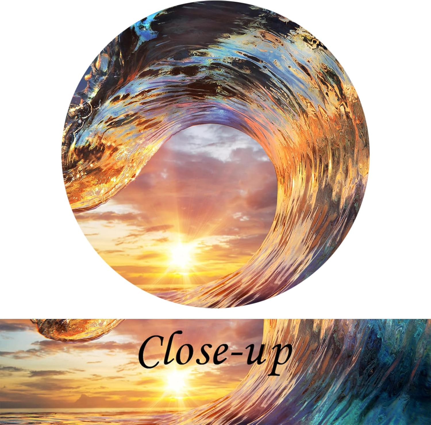 KREATIVE ARTS Motivational Self Positive Office Quotes Inspirational Success Teamwork Posters Canvas Prints Amazing Ocean Wave Pictures Sunset on Sea Landscape Wall Art 20x24 - Image 5