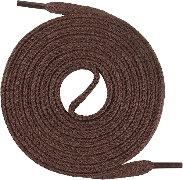 Lacets Mount Swiss© Premium, 1 paire de lacets plats, 100% coton, indéchirables, largeur 7 mm, longueur 45‑200 cm - 1