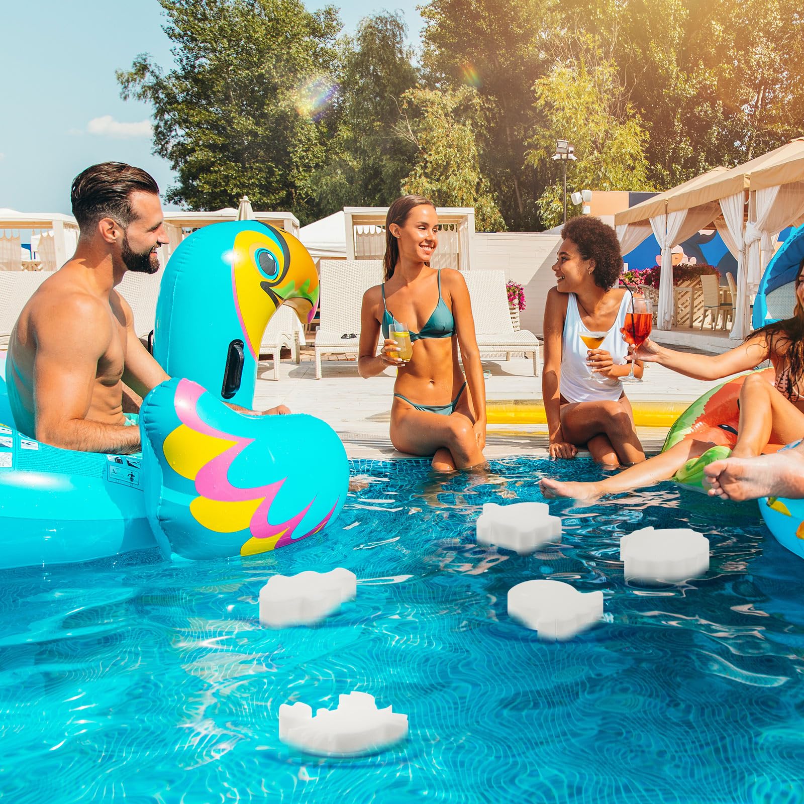 2 Stück ölabsorbierende Schwämme In Krabbenform - Für Whirlpool, Spa & Pool Reinigung