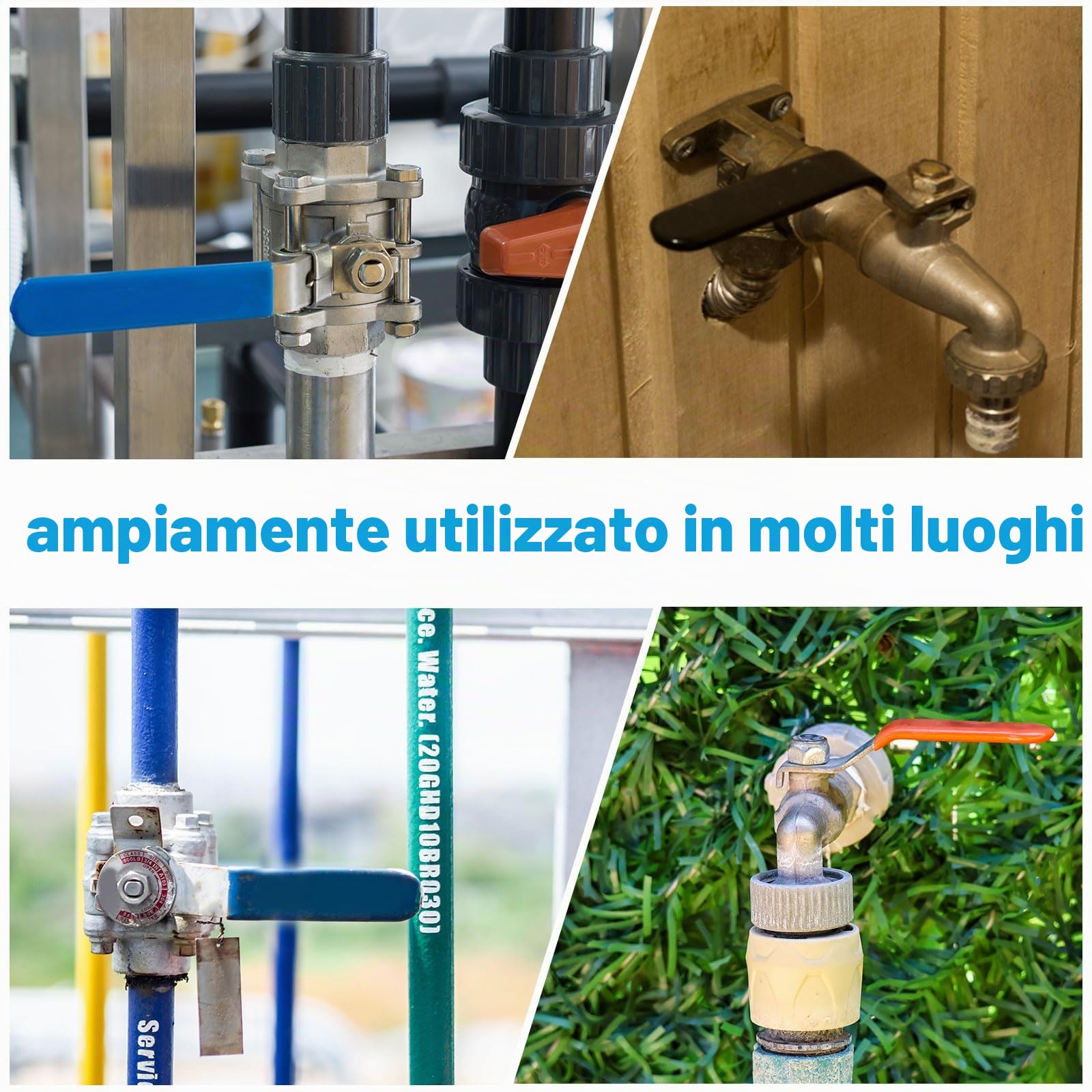 PATIKIL Maniglia a Leva per Valvola a Sfera, Maniglia Valvola Metallo Lunghezza Totale 94mm con Foro Dimensioni 8x5x3mm per Rubinetto, Riparazione e Sostituzione Tubo Flessibile Giallo