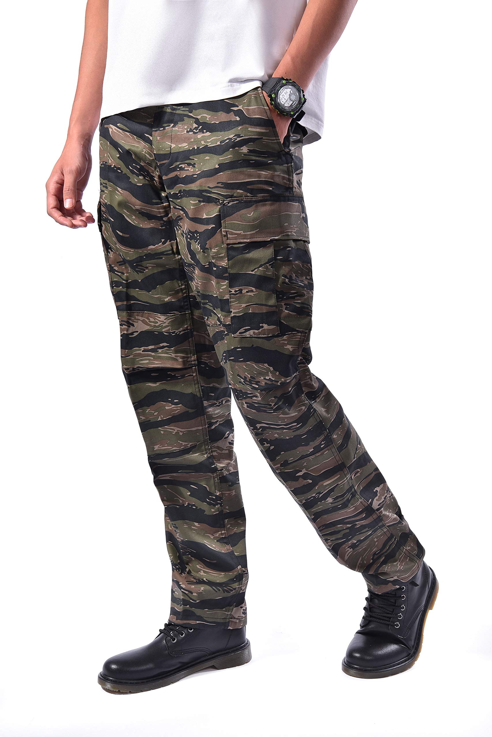 Multi-pocket Work Pants BACKBONE - Vintage Army Style Tactical Trousers For Men Military Cargo Pants - Foto 8