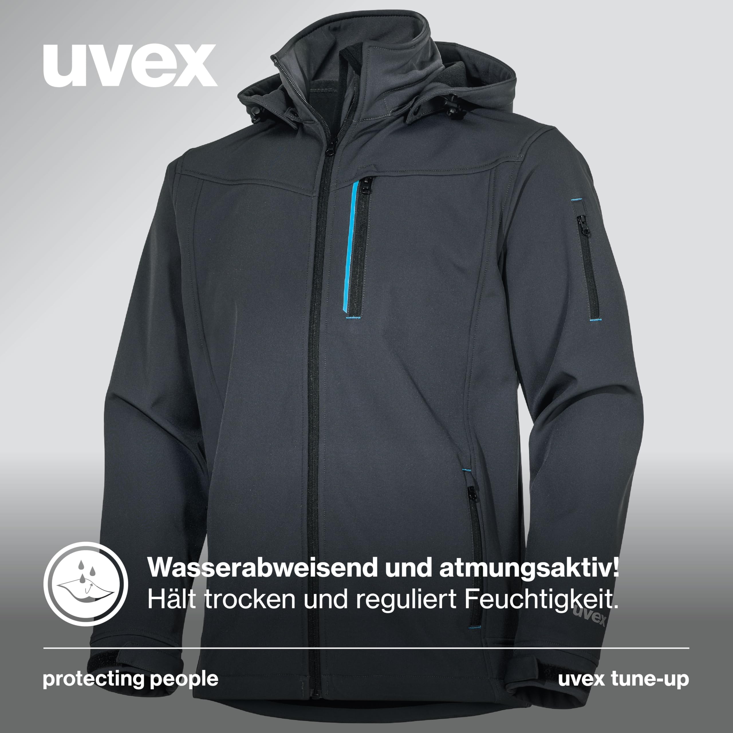 Uvex tune-up softshell chaqueta de trabajo para hombre - chaqueta de exterior