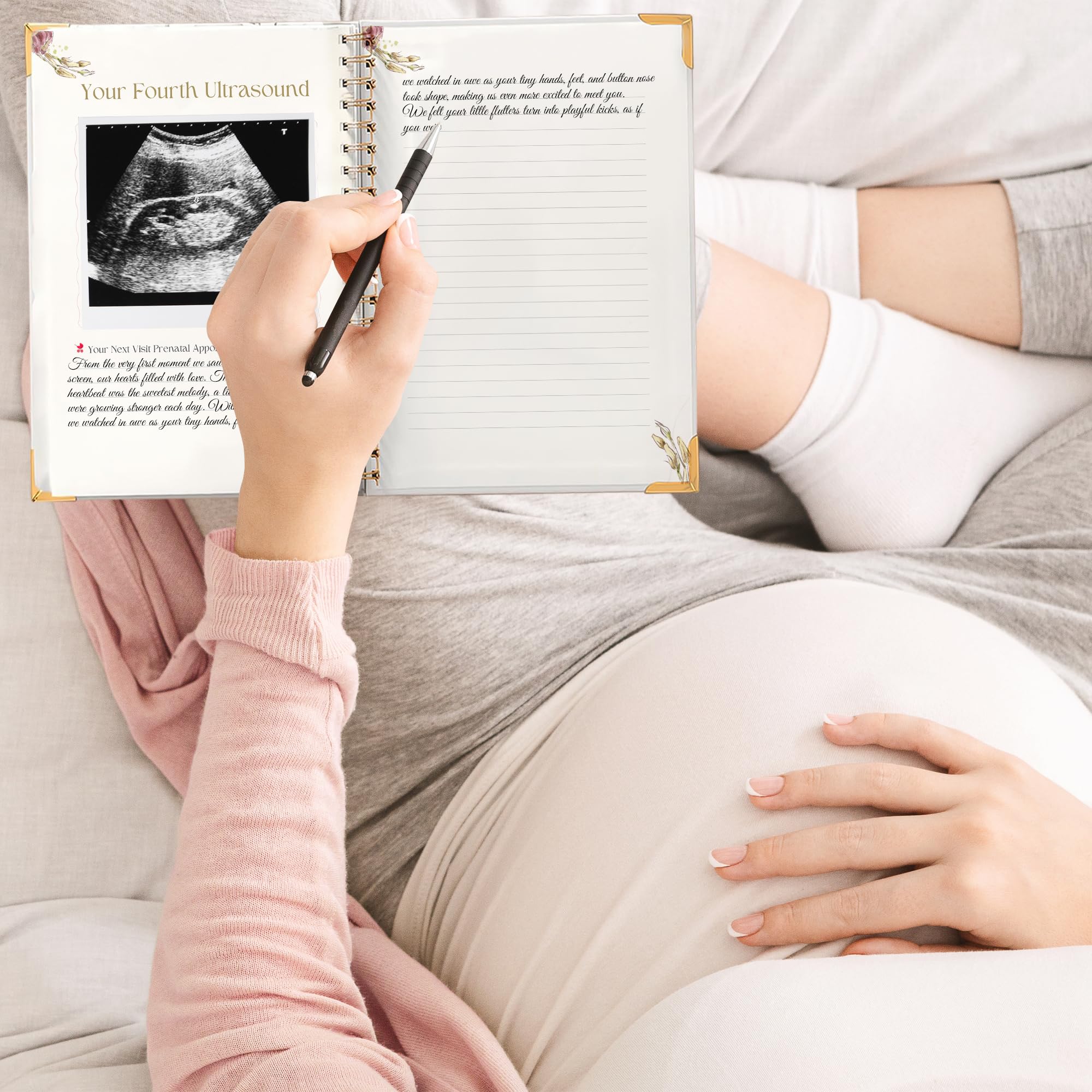 Libro dei ricordi per bambini di genere neutro, libro dei ricordi senza tempo per i primi 3 anni, diario di gravidanza per mamme in attesa, libro dei ricordi settimanale per bambini, copertina rigida