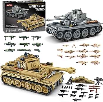 Amazon.com: WINGIFT 1030 Piece WW2 Army Tanks Toy Building Sets