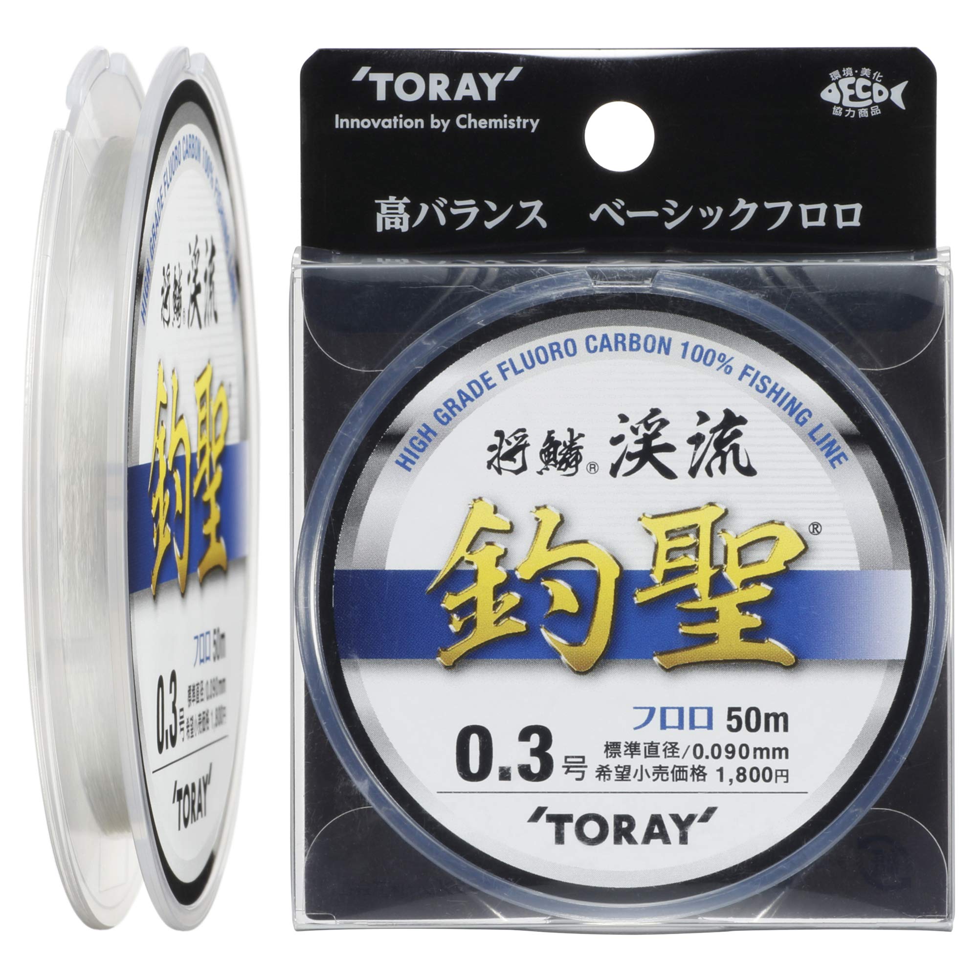 Toray (TORAY) Line Shourin Stream Fishing Saint Fluoro 50m Natural 0.3 No