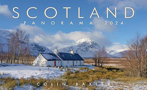 2024 Scotland Calendar: Scotland Panorama - Hanging Wall Calendar - Month to View - Wiro Bound - 12 Month