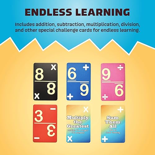 Miniatura 6 de Continuum Games Number Crunch - El juego de las matemáticas rápidas relámpago para niños de 5 años en adelante