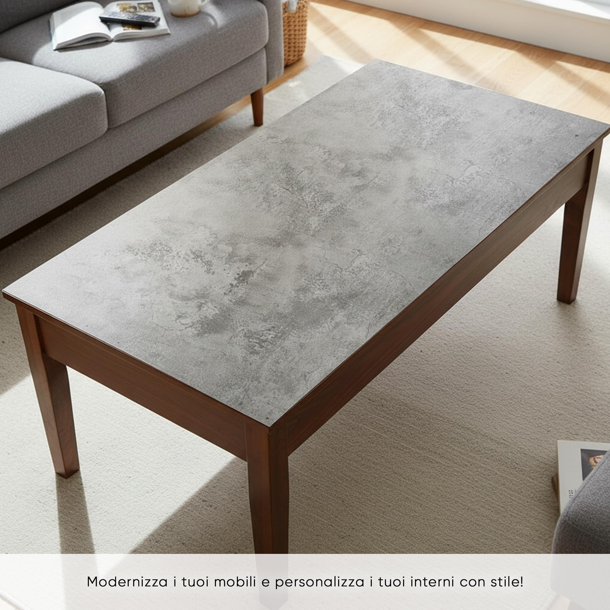 Ambiance-Live J-roll-beton-ZE001 naklejka na meble efekt betonu winyl 200 x 60 cm