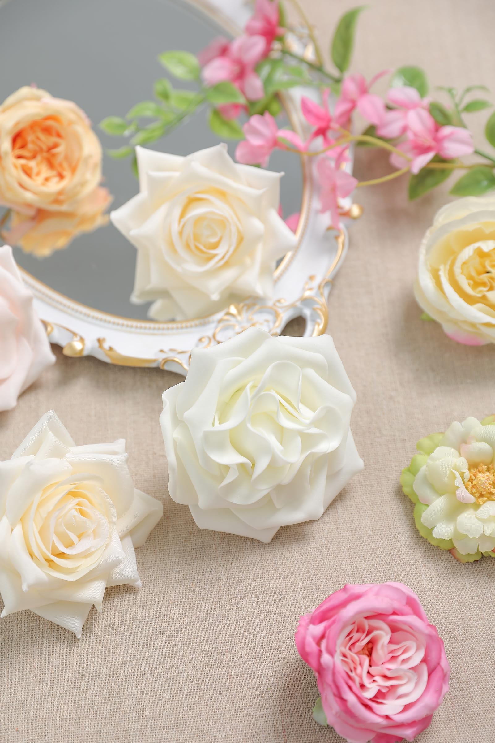 Serra Flora Artificial Flowers Combo Box Set for DIY Wedding Bouquets Centerpieces Arrangements Bridal Shower Party Home Decorations