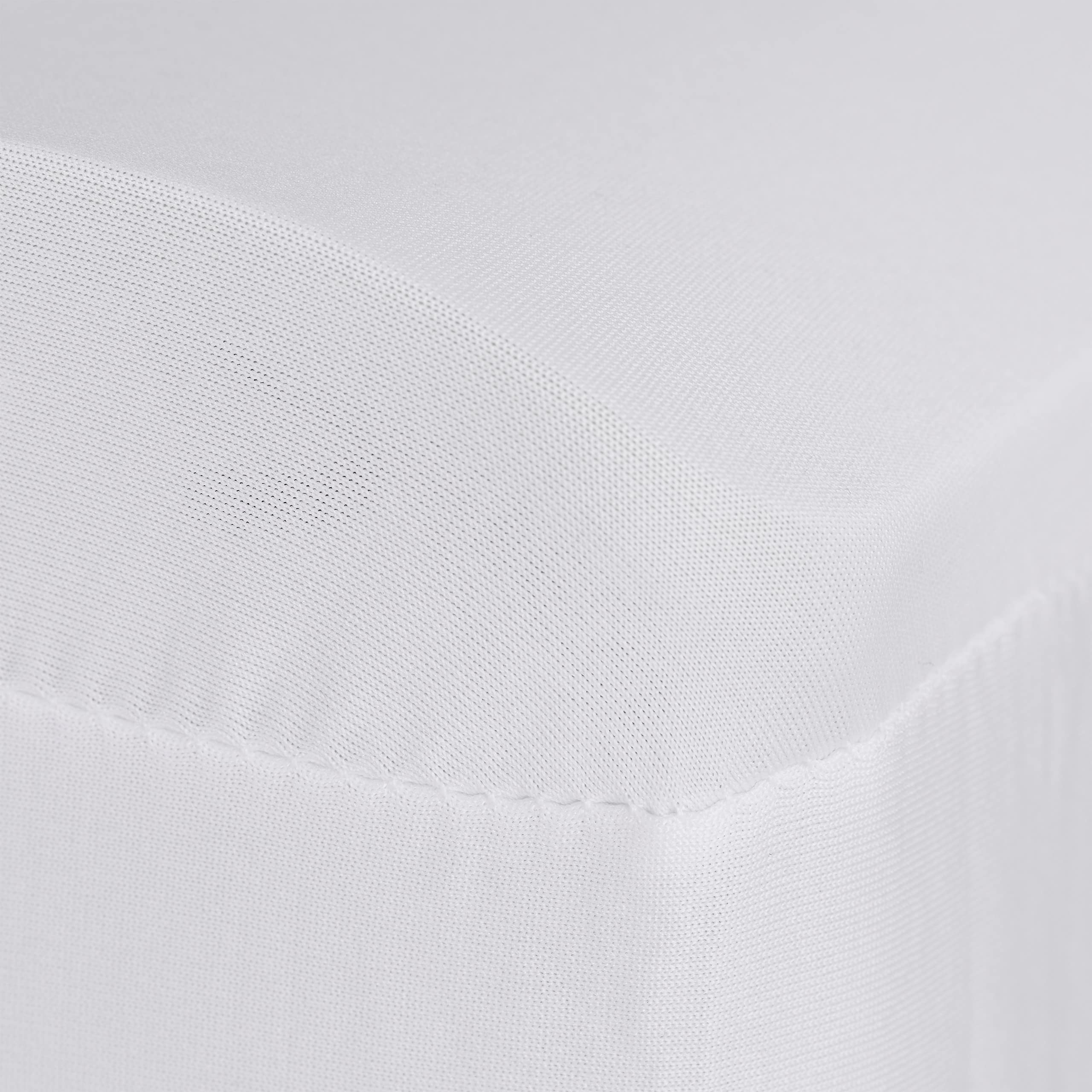 Relaxdays Fodera Coprisedia, Set da 4 Rivestimenti, Schienale, Copertura Universale, Arredamento, Decorazioni, Bianco
