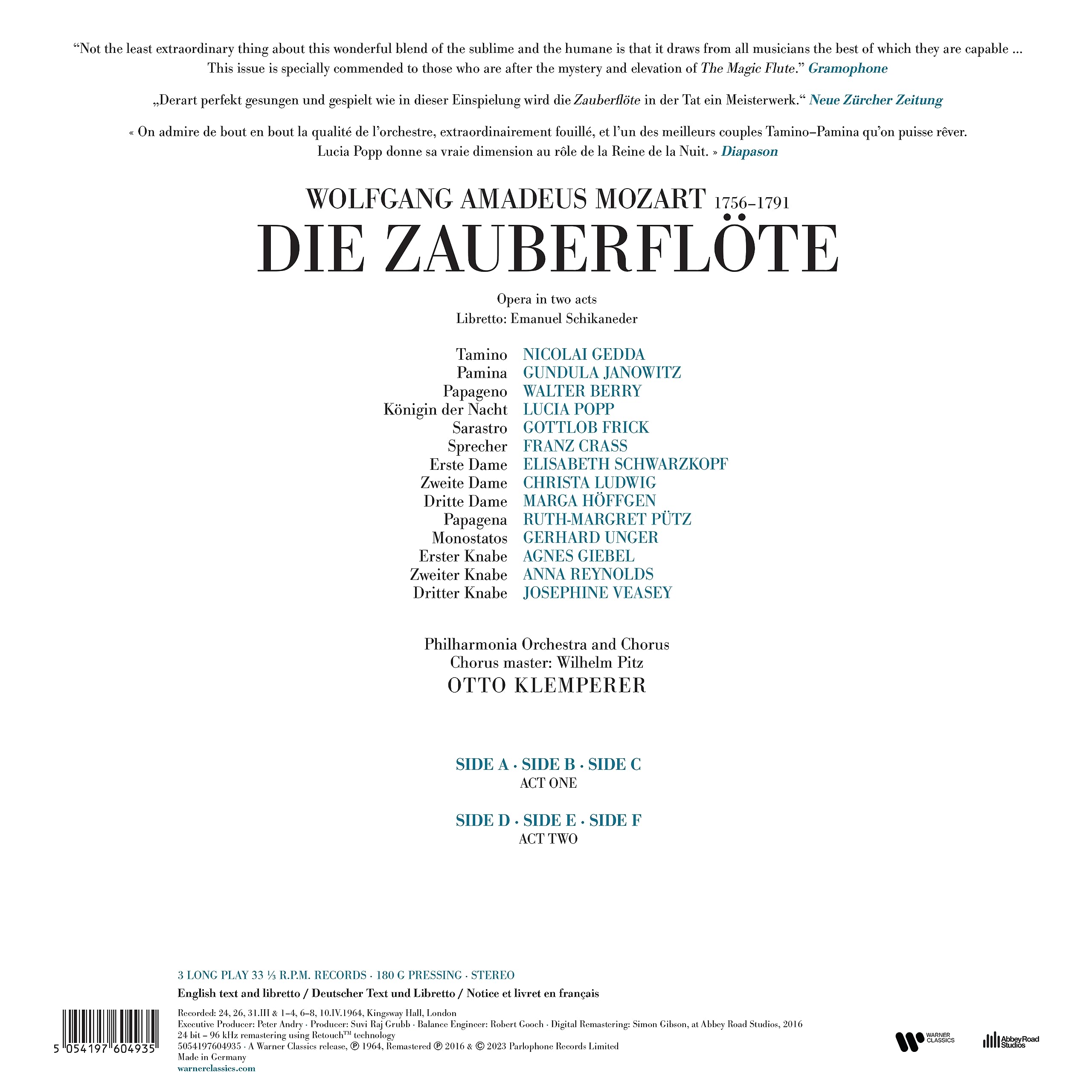 Mozart: Die Zauberflote (The Magic Flute)