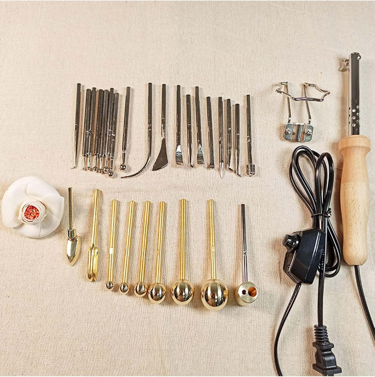Fabric Flower Making Tools, Flower Making Kit, Electric Fabric Flower Maker, for Making Artificial Flowers