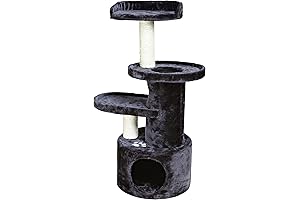 Trixie Pet Products Level 3 Oviedo Cat Tree with Scratching Posts and Dangling Toy