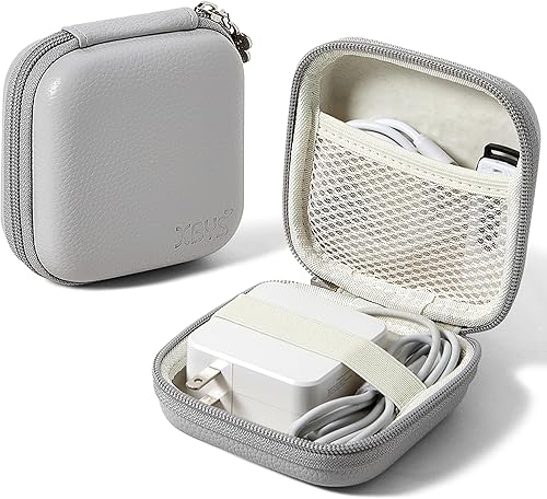 Miniatura 25 de Funda de carga para Macbook, bolsa organizadora electrónica portátil de tecnología, bolsa de almacenamiento de viaje para accesorios de laptop