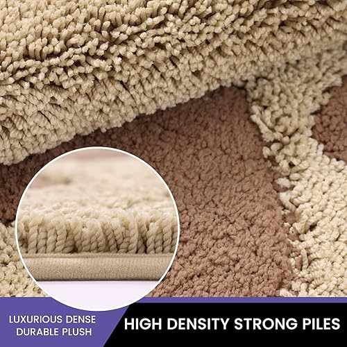 Miniatura 3 de Tapete para puerta de interior, tapete para perros para patas fangosas, súper absorbente, alfombra de entrada de bajo perfil con parte trasera