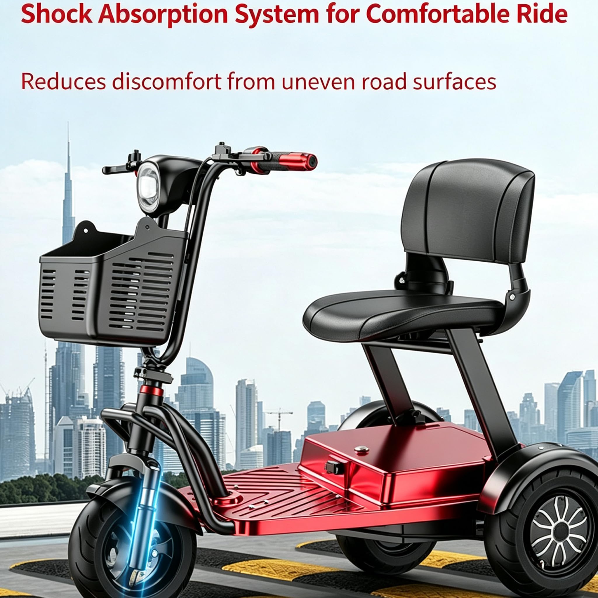 Scooter de movilidad eléctrica para personas mayores