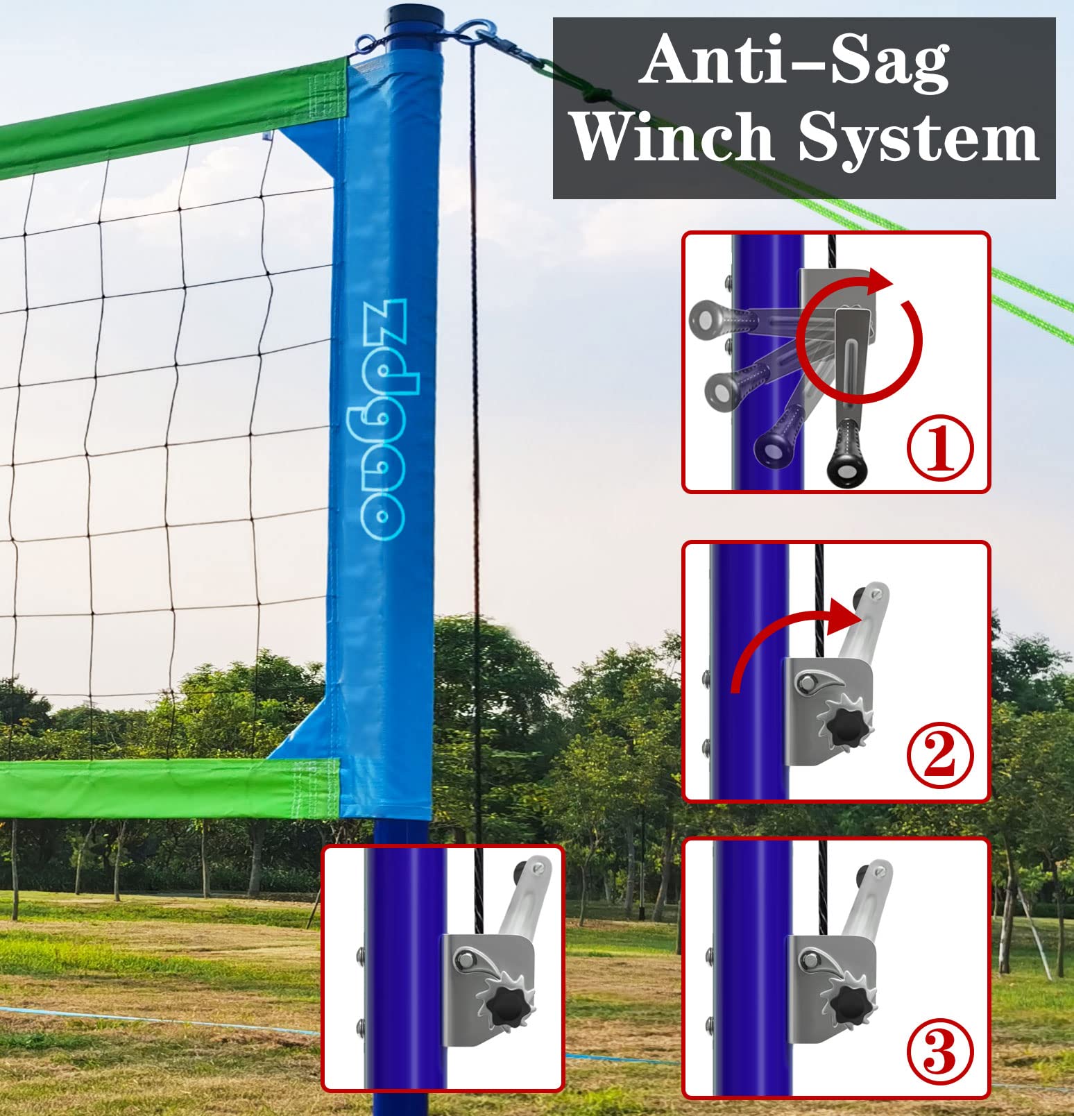 Zdgao Volleyball Net Outdoor Professional Volleyball Set