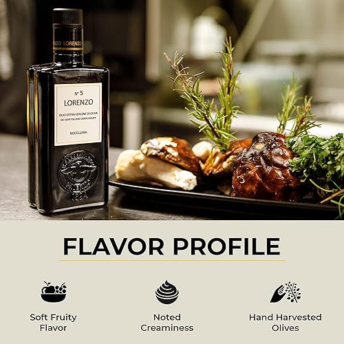 Miniatura 3 de Barbera Lorenzo - Aceite de oliva virgen extra #5 afrutado, suave sabor a oliva Nocellara del Belice, aceite de oliva siciliano auténtico extraído
