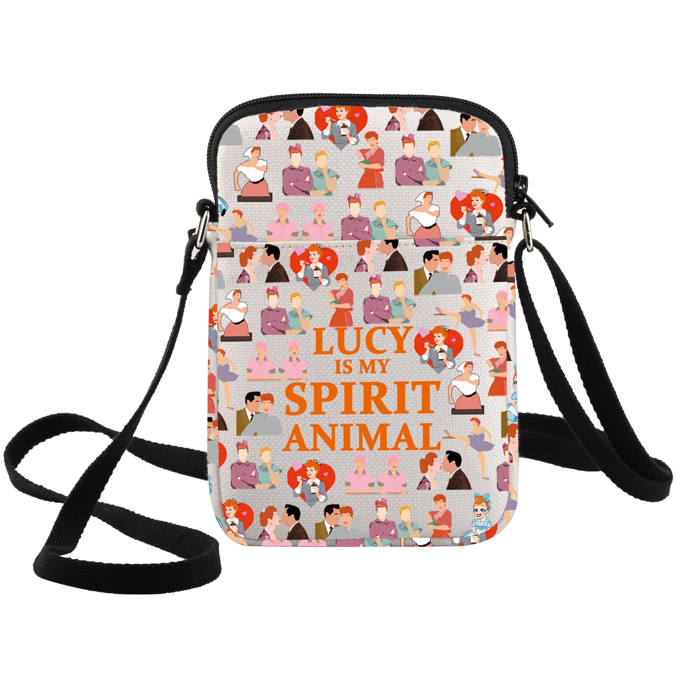 – Funny Ethel & Lucy Fans Crossbody Bag Lucy Fans Gift Lucy Is My Spirit Animal Sling Bag Lucy Merchandise