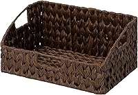 Vista 13 de GRANNY SAYS Cestas de almacenamiento de mimbre, cesta de mimbre impermeable con asas, contenedores de almacenamiento tejidos trapezoidales