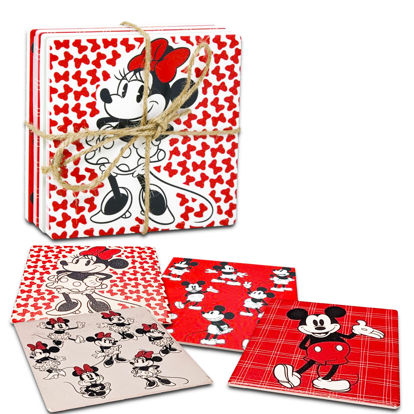 その他 Disney Minnie Mouse Fur Coaster Amazon.com: Mickey and Minnie Coaster Set - Disney Home Decor