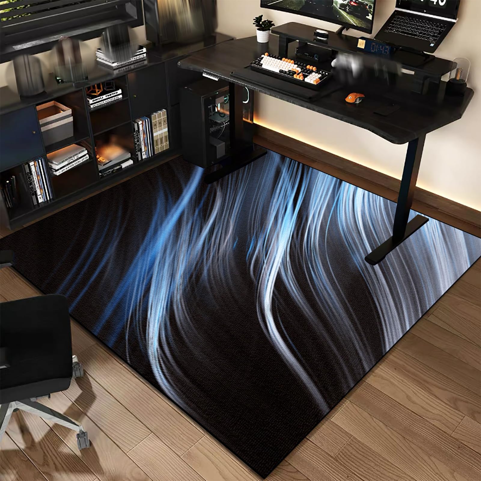 Tapis pour Chaise de Bureau Tapis Bureau Sol Protection Sol Chaise Bureau Protège Parquet Protège Sol sous Chaise Tapis Chaise Gaming Antidérapant Protection de Sols Durs 140 x 200 cm