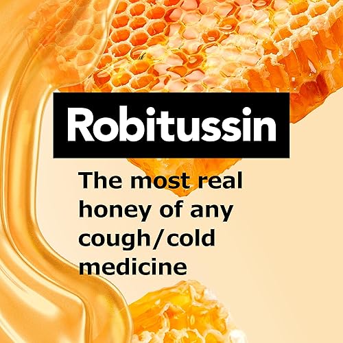 Miniatura 3 de Robitussin Honey Maximum Strength DM para tos + congestión del pecho - Medicamento para aliviar la tos y congestión hecho con sabor real a miel,