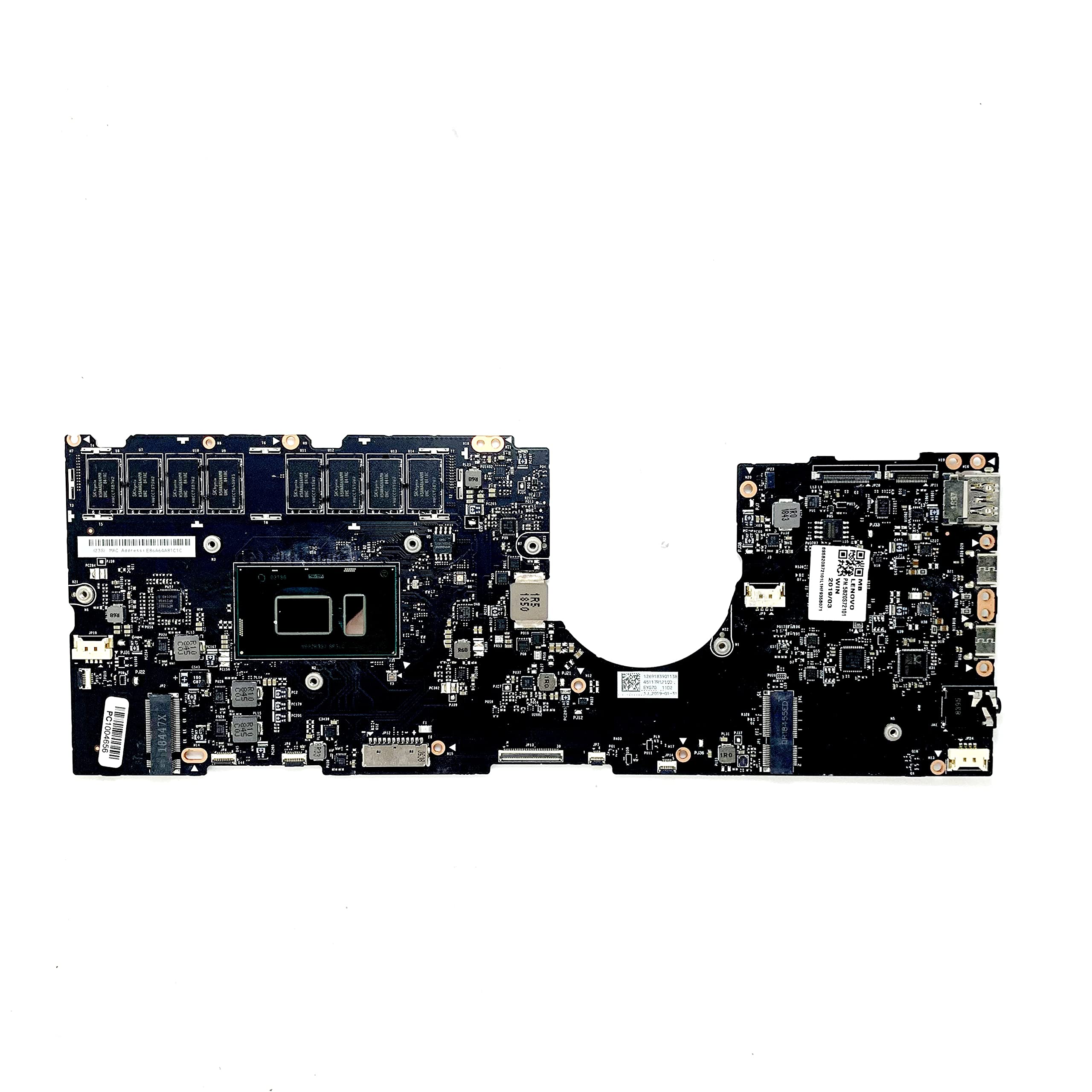 EYG70 NM-B741 FRU: 5B20S72101 W/ SR3LC i7-8550U CPU Mainboard for