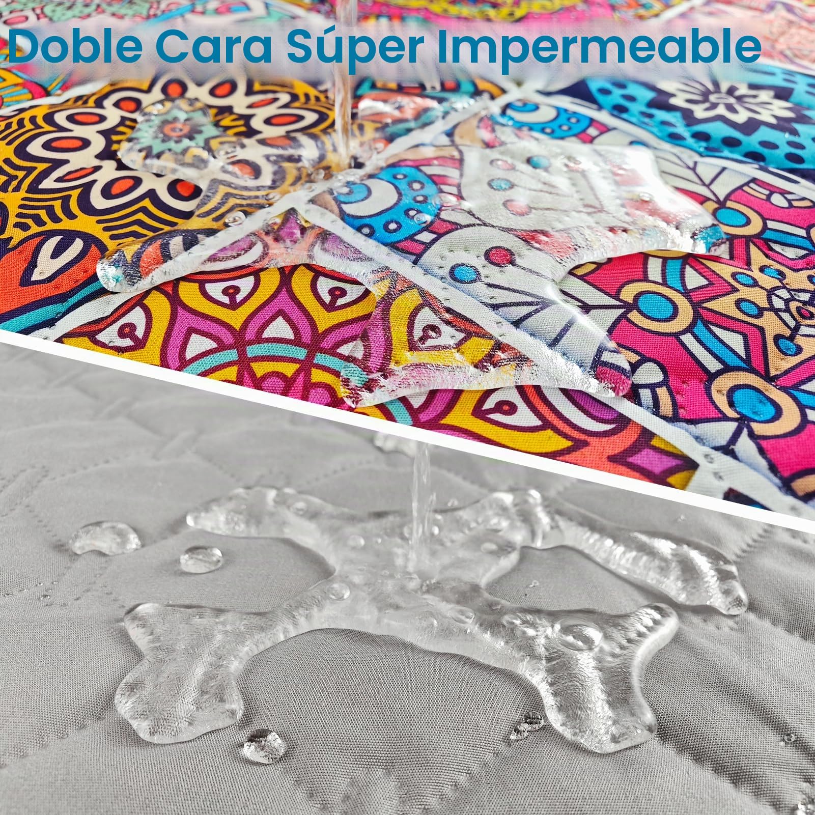 Manta Impermeable para Perro, Manta Bohemia para Cama de Perro, Funda Reversible de Sofá para Perros, Lavable, Protege Muebles de Cama de Sofá para Cachorro de Gato