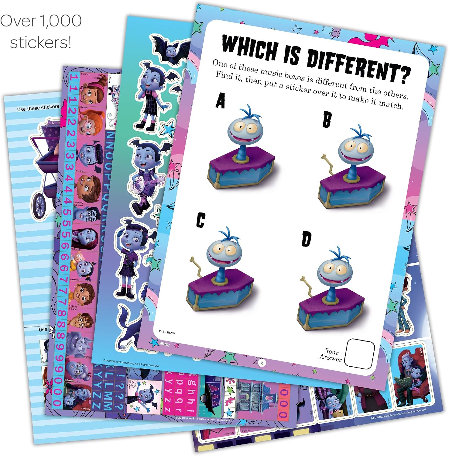 Vampirina Disney Jr Sticker Book Bendon 44257, Multicolor