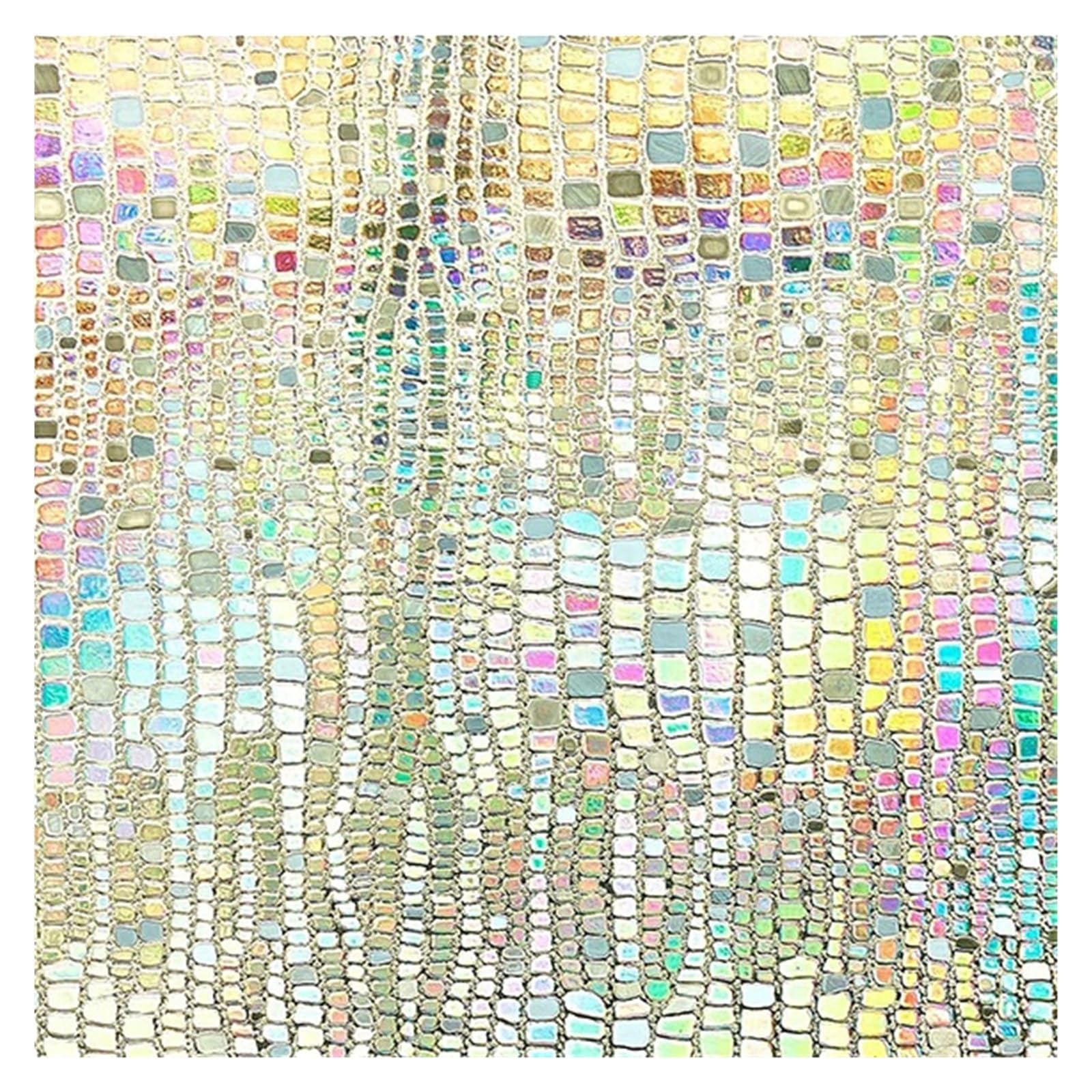 Fensteraufkleber 3 Stück Fensterfolien mit 3D-Regenbogeneffekt, Buntglas-Vinyl-Selbstklebefolien, statisch haftende Fensteraufkleber Für Fenster(Clear3,30x300cm)