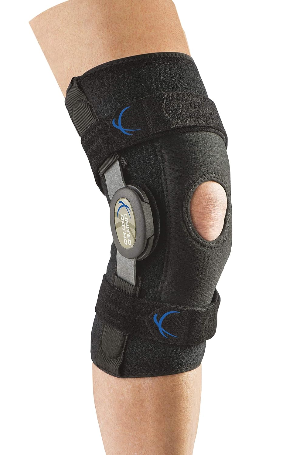 United Ortho 300130-05 Short KulSkyn Hinged Knee Brace with Stabilizer, Medium